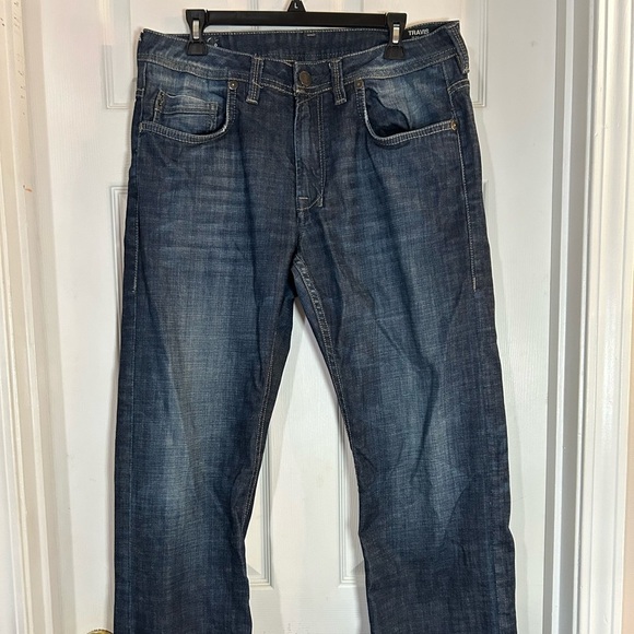 Buffalo David Bitton Blue Relaxed Jeans 34X32. 99% Cotton Men’s - Picture 1 of 15